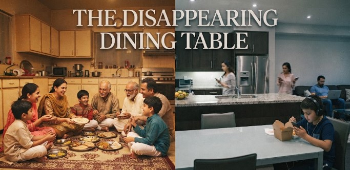 Kitchen, family and the disappearing dining table